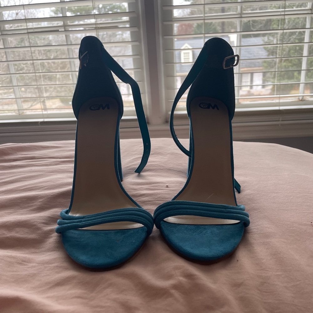Blue 4 inch heels